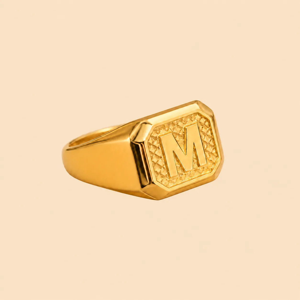 Anillo Sello Inicial Personalizado