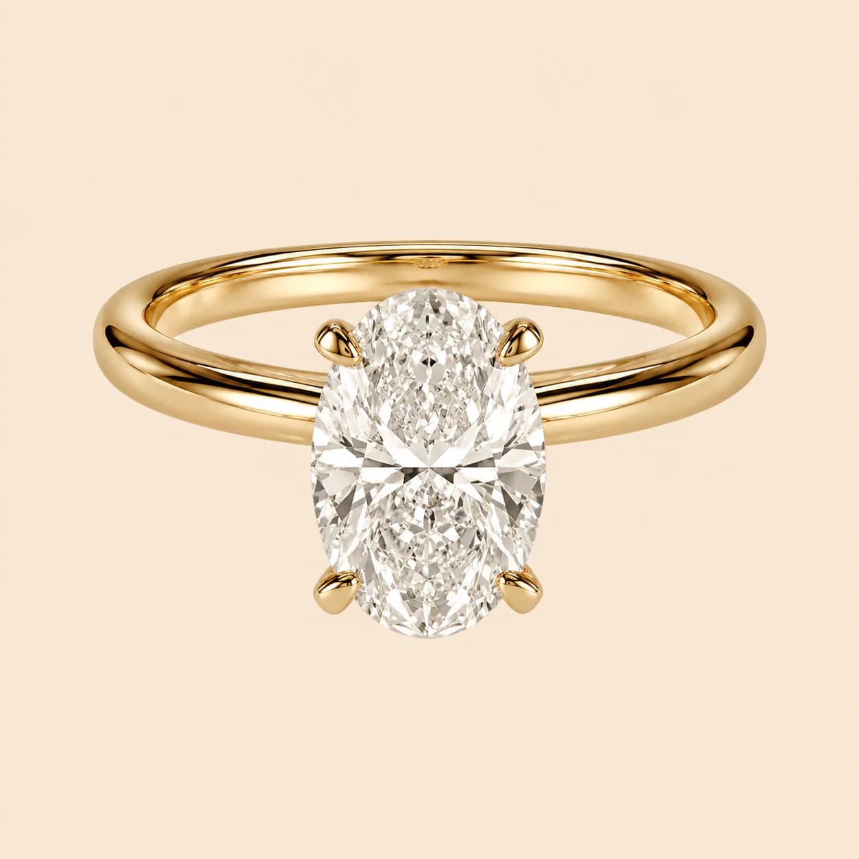 Oval promise ring
