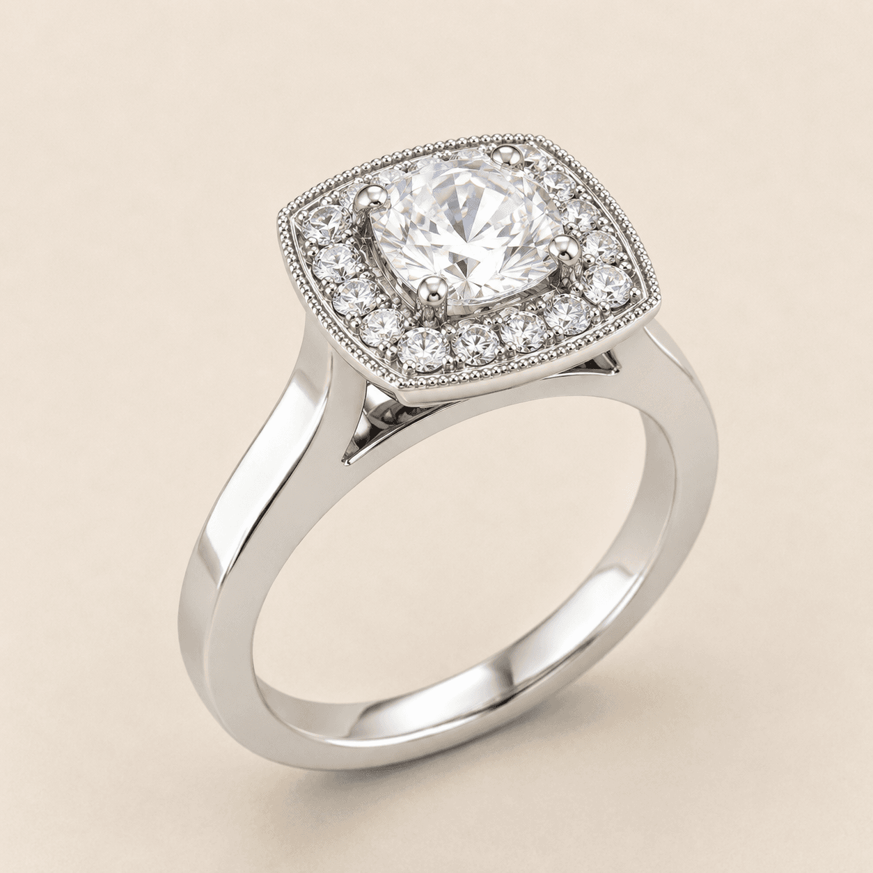 Anillo Halo Real