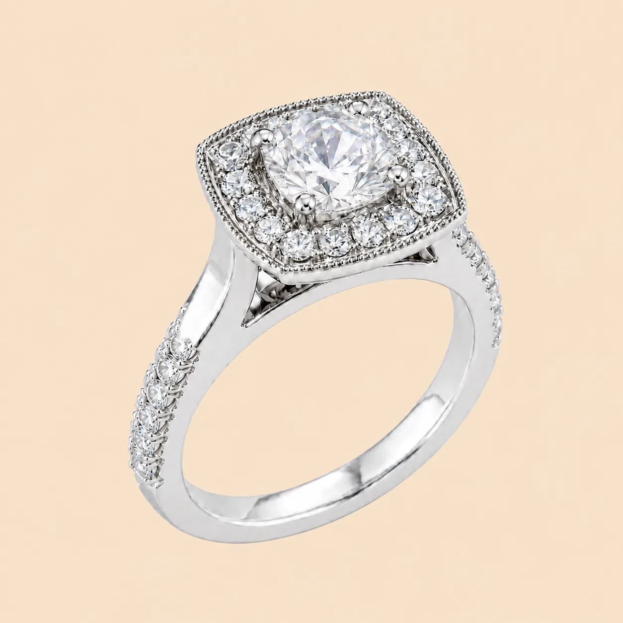 Anillo Halo Real