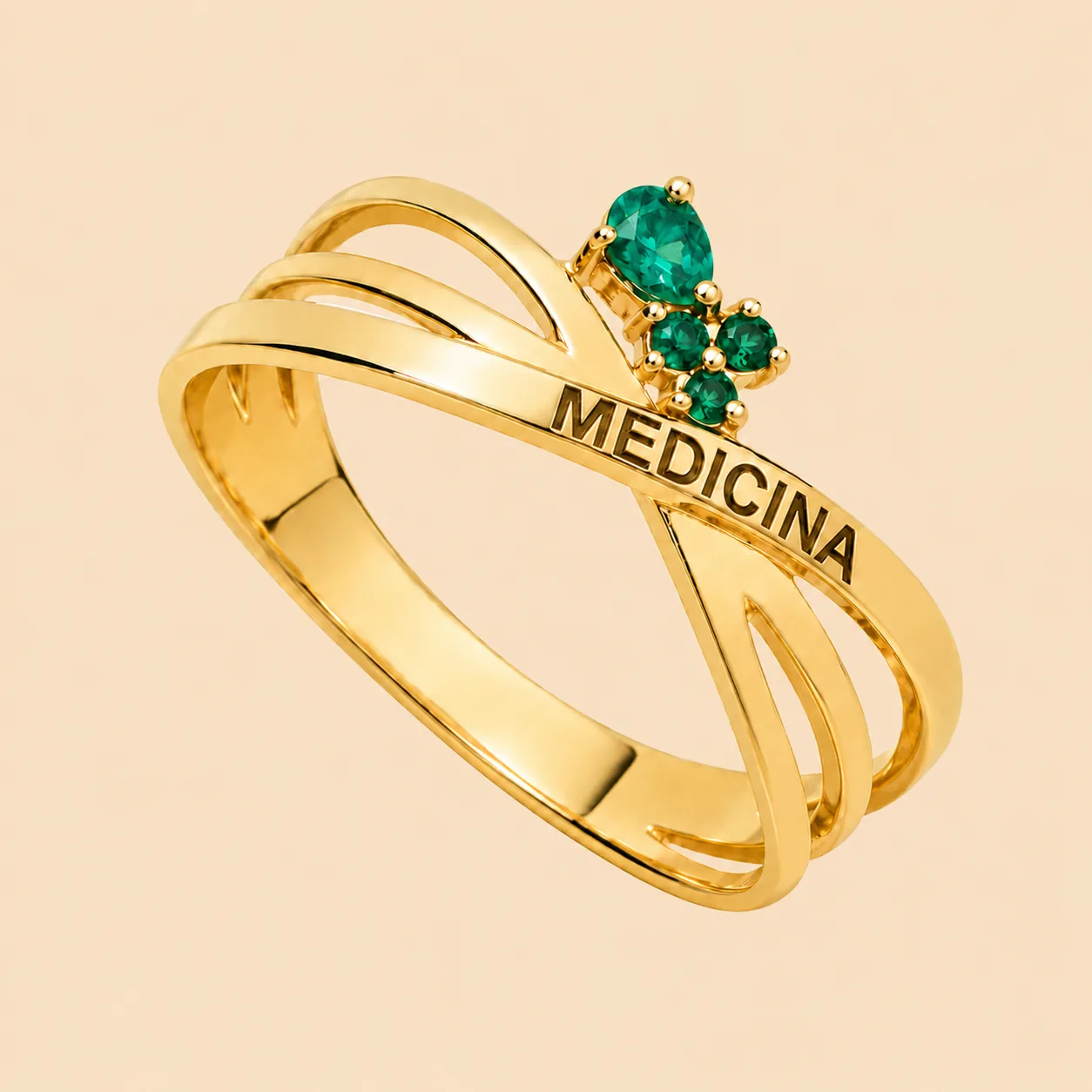 Anillo doble para grado