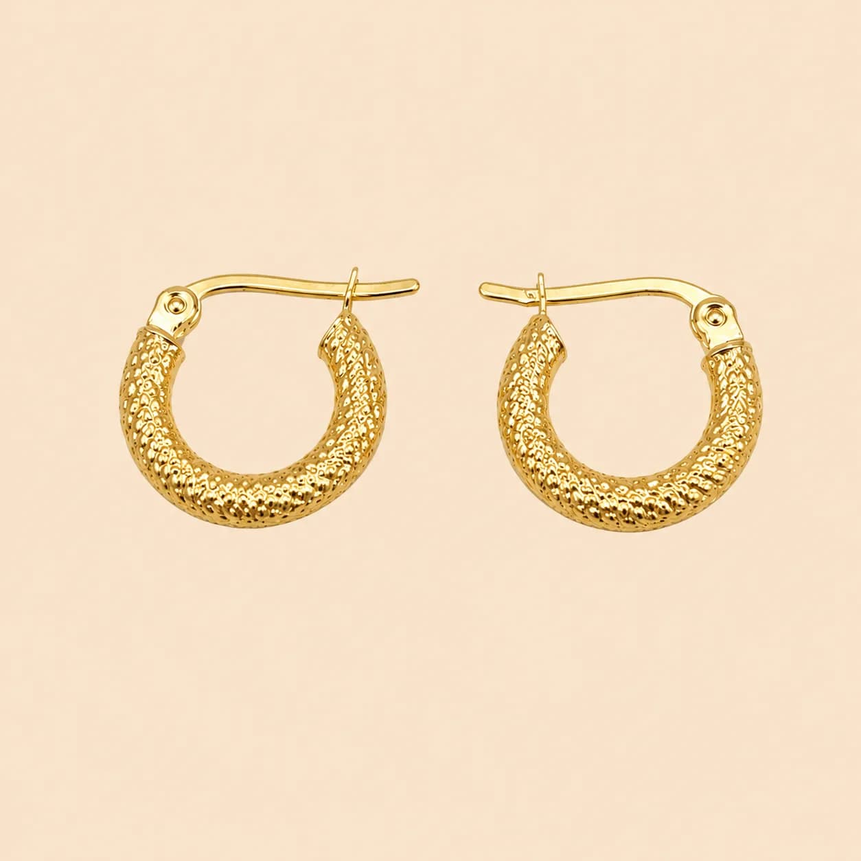 Textured Hoop Earrings