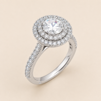 Ref.Ac25 Anillo de compromiso "Camelia"
