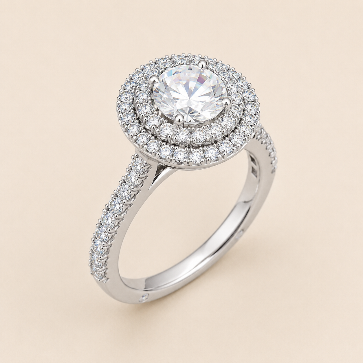 Ref.Ac25 Anillo de compromiso "Camelia"